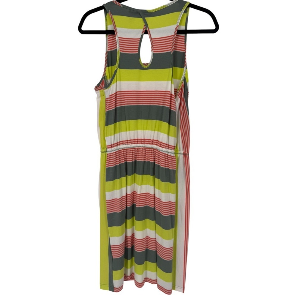 Patagonia Womens West Ashley Dress Fitz Stripe Micro Hemlock Green Size Medium - Picture 2 of 14